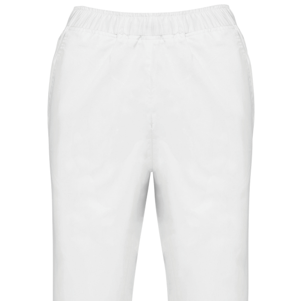 Pantalon polycoton femme plexus White