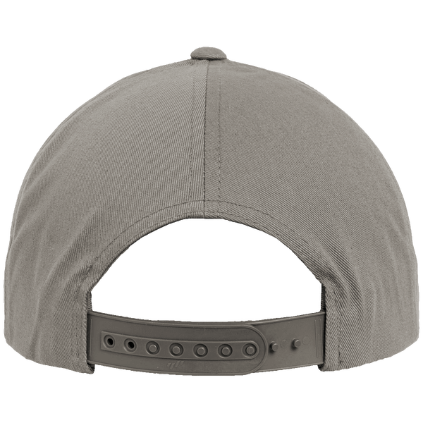 Casquette classique snapback 5 panneaux dos grey