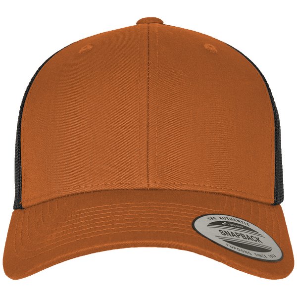 Casquette snapback trucker bicolore plexus caramel / black