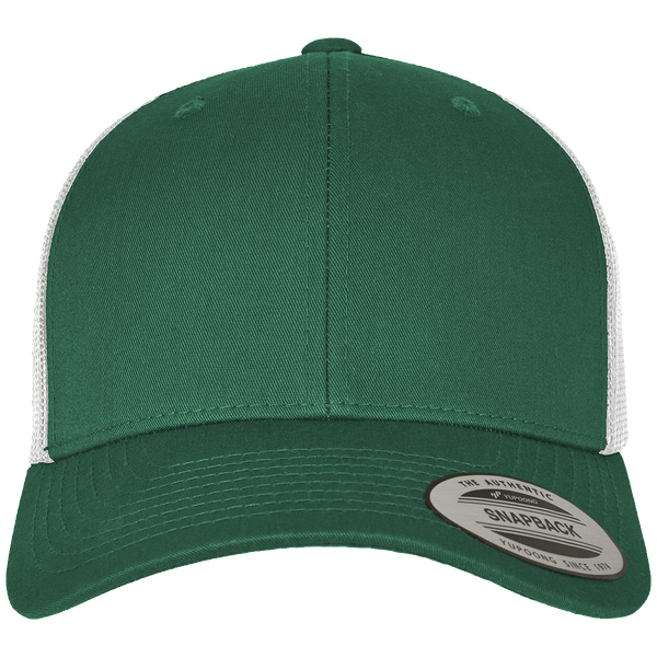 Casquette snapback trucker bicolore plexus evergreen / white