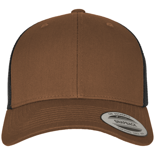 Casquette snapback trucker bicolore plexus coyote brown / black