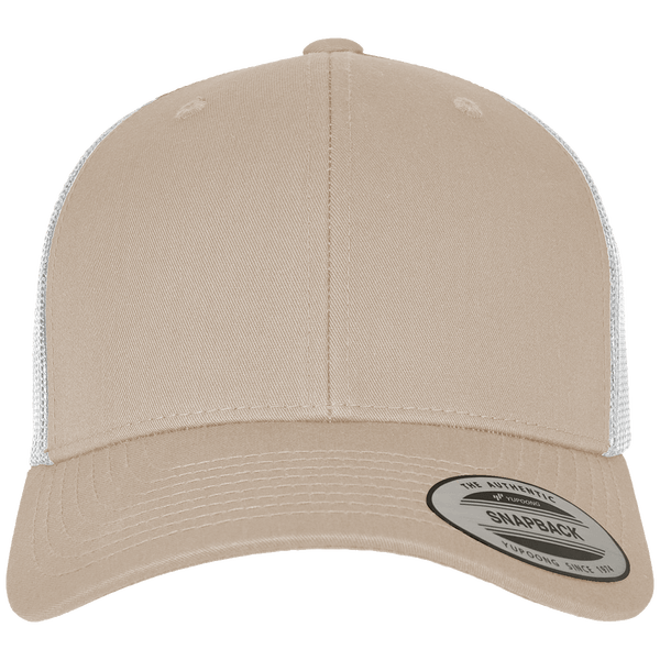 Casquette snapback trucker bicolore plexus khaki / white