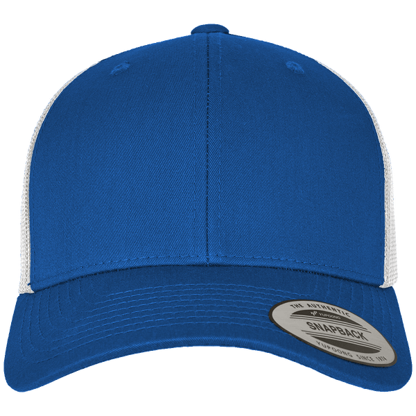 Casquette snapback trucker bicolore plexus royal / white