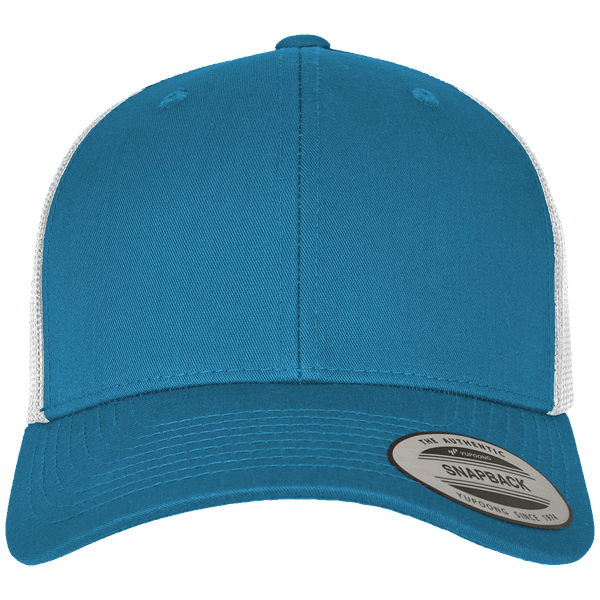 Casquette snapback trucker bicolore plexus steel blue / silver