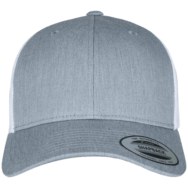 Casquette snapback trucker bicolore plexus heather / white