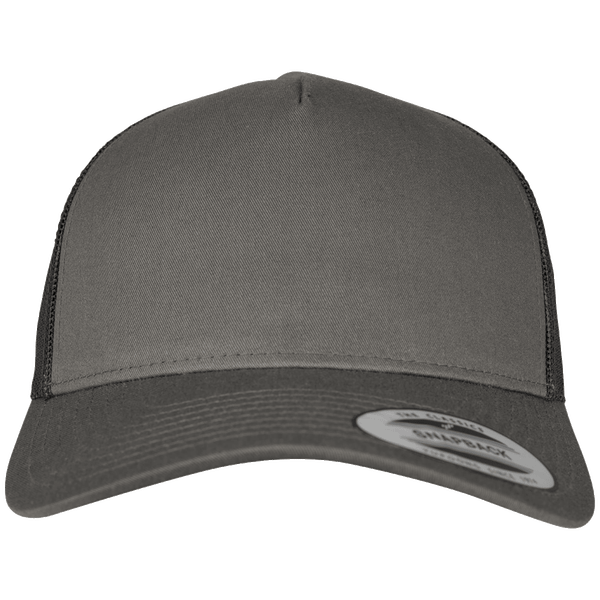 Casquette retro truker 5 panneaux plexus charcoal