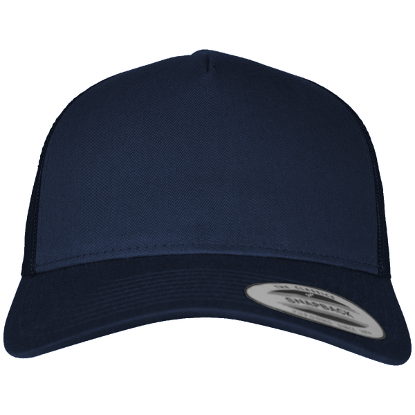 Casquette retro truker 5 panneaux plexus navy