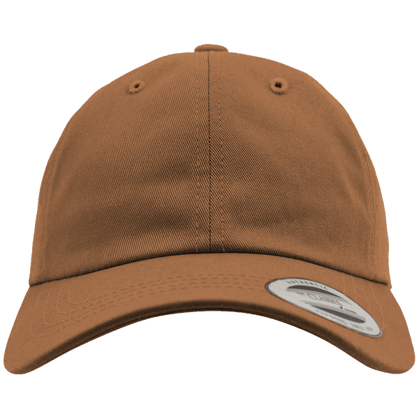 Casquette profil bas en coton serge plexus tan