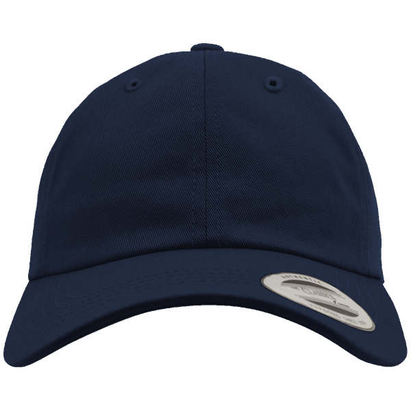 Casquette profil bas en coton serge plexus navy