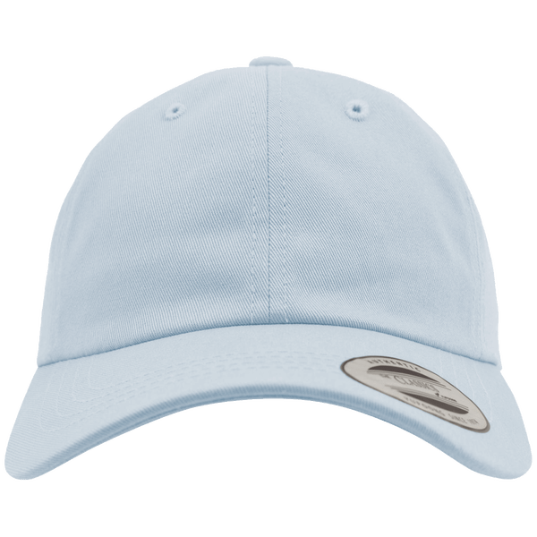 Casquette profil bas en coton serge plexus lightblue