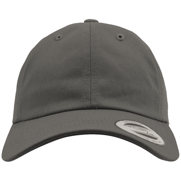 Casquette profil bas en coton serge plexus darkgrey