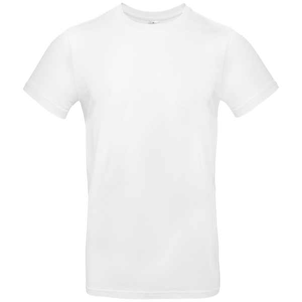 Tee shirt homme manches courtes 190 gr face White