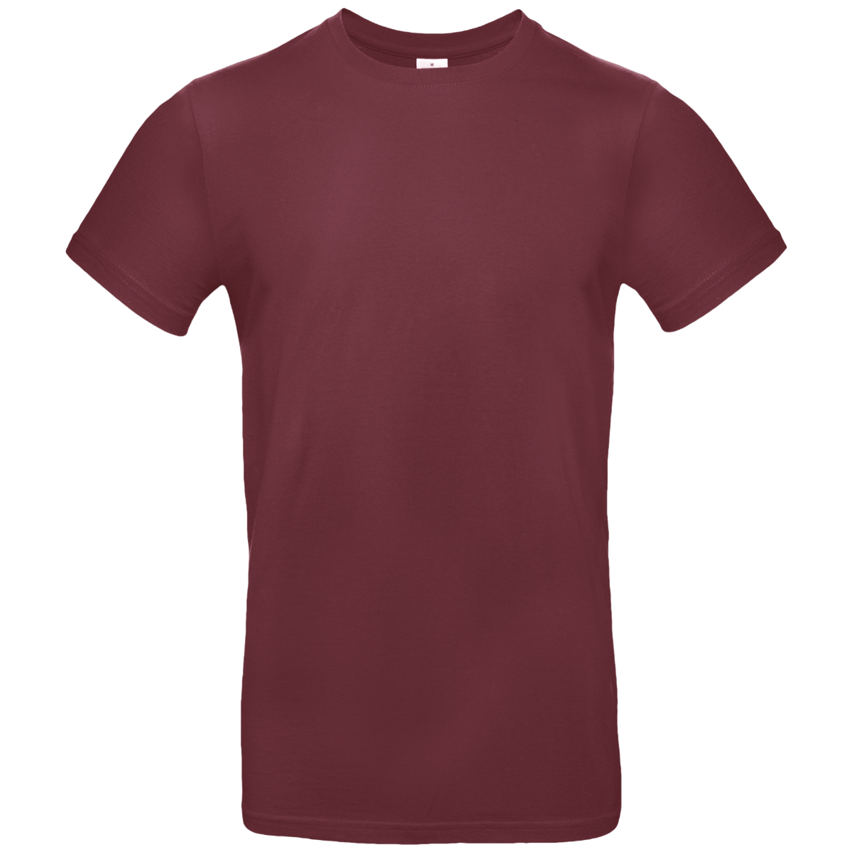 Customizable Men's T-Shirt On Tunetoo Burgundy
