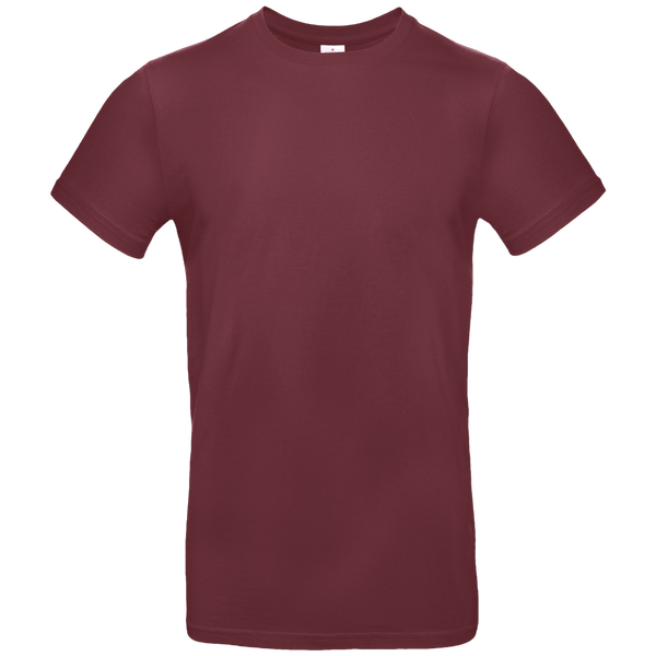 Customizable Men's T-Shirt On Tunetoo Burgundy