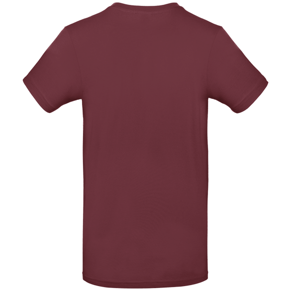 Tee shirt homme manches courtes 190 gr dos Burgundy