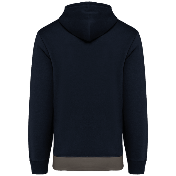 Sweatshirt tricolore a capuche unisexe dos Navy / White / Basalt Grey