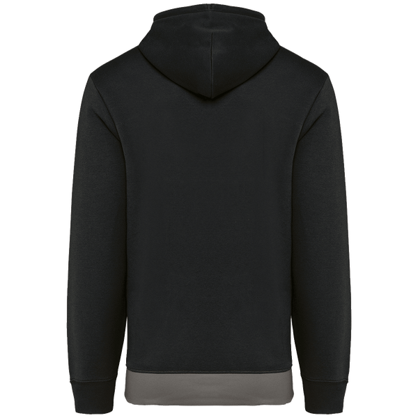 Sweatshirt tricolore a capuche unisexe dos Black / White / Basalt Grey