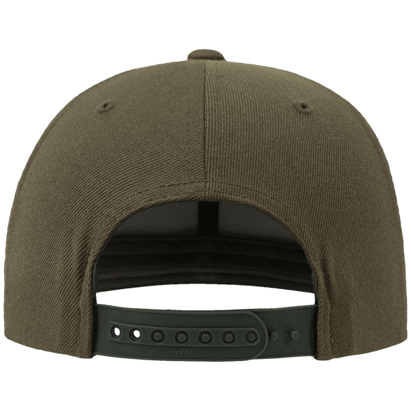 Casquette snapback visiere camouflage dos olive camo