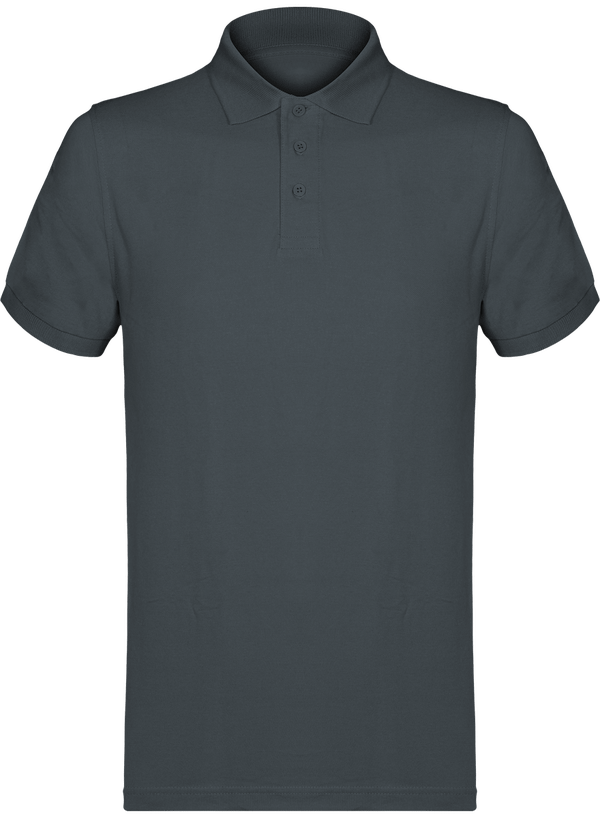 Piqué Knit Polo Dark Grey