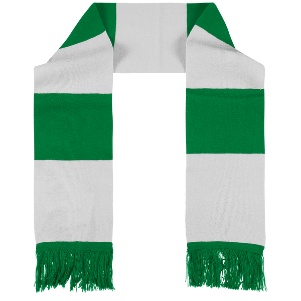 Echarpes bicolore team dos Kelly Green / White