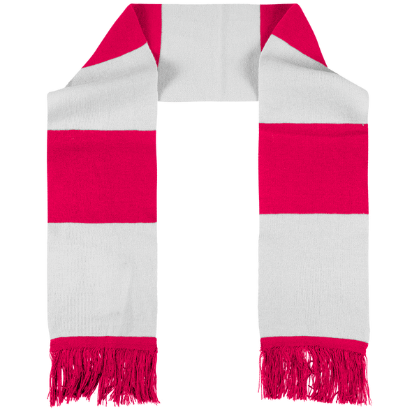 Echarpes bicolore team dos Fuchsia / White