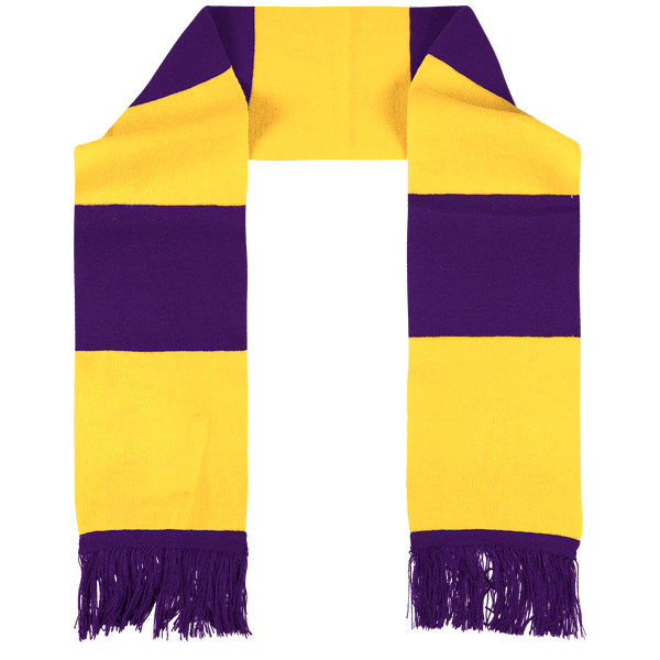 Echarpes bicolore team dos Purple / Yellow