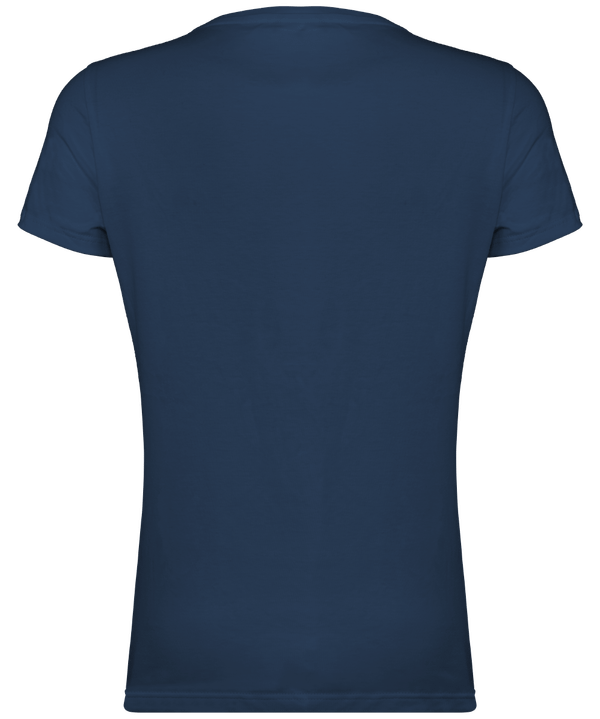 T shirt bio origine france femme dos Navy
