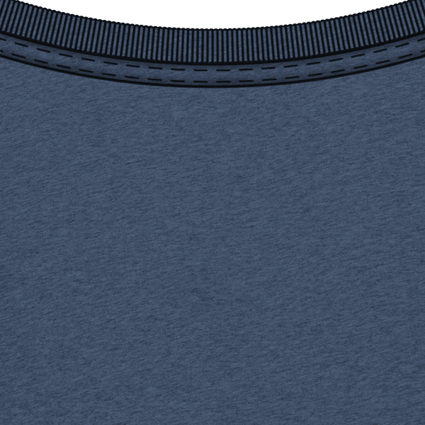 T shirt unisexe stanley stella creator 2 0 col interieur Dark Heather Blue