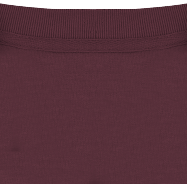 Sweatshirt col rond unisexe changer 2 0 col interieur Red Brown