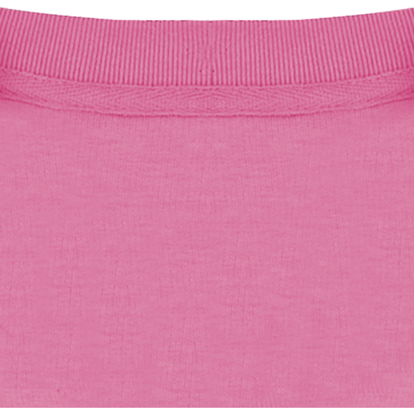 Sweatshirt col rond unisexe changer 2 0 col interieur Bubble Pink