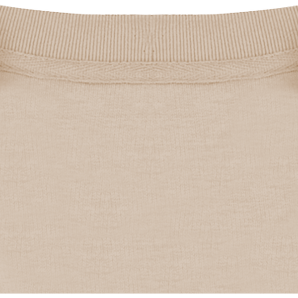 Sweatshirt col rond unisexe changer 2 0 col interieur Desert Dust