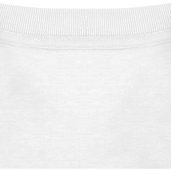 Sweatshirt col rond unisexe changer 2 0 col interieur White