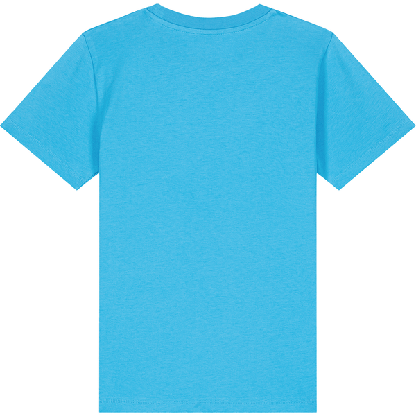 T shirt enfant mini creator 2 0 dos Aqua Blue