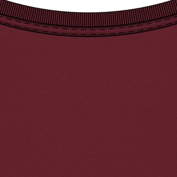 T shirt femme stella muser col interieur Burgundy