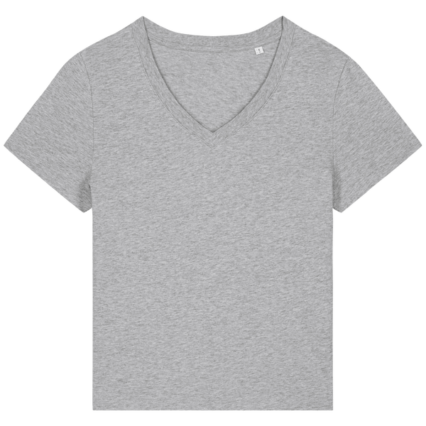 T shirt col v femme stella isla plexus Heather Grey