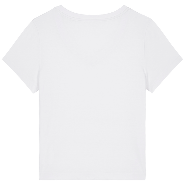 T shirt col v femme stella isla dos White