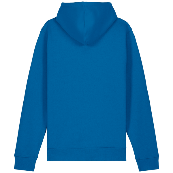 Sweatshirt a capuche unisexe drummer 2 0 dos Royal Blue