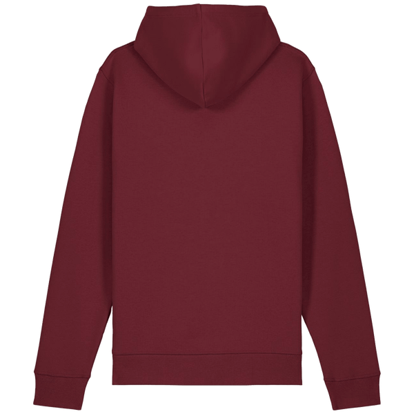 Sweatshirt a capuche unisexe drummer 2 0 dos Burgundy