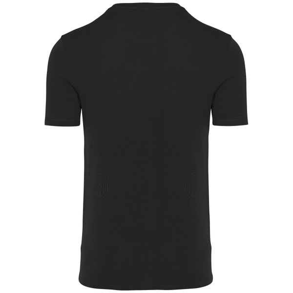 T shirt col rond unisexe fabrique au portugal dos Black
