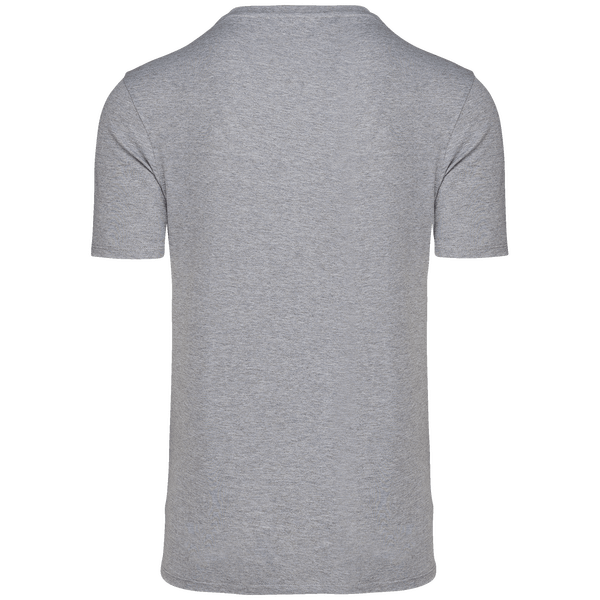 T shirt col rond unisexe fabrique au portugal dos Oxford Grey
