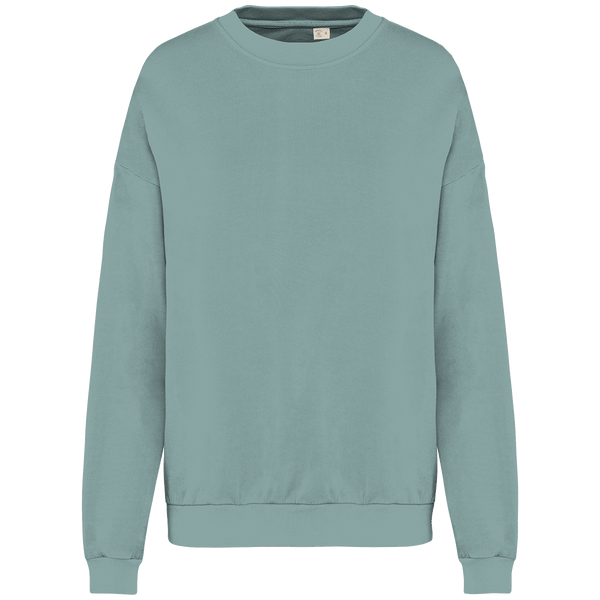 Sweatshirt oversize french terry unisexe fabrique au portugal plexus Washed Jade Green