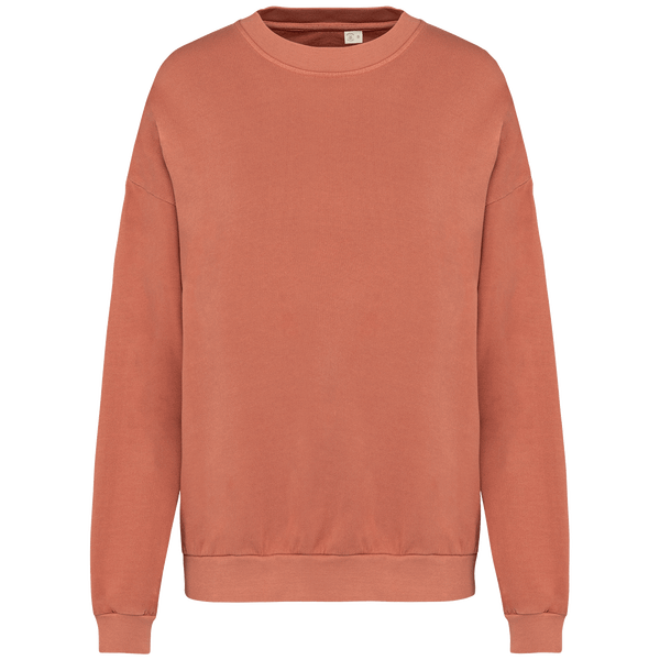 Sweatshirt oversize french terry unisexe fabrique au portugal plexus Washed Pomelo