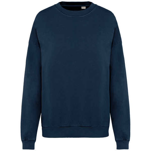 Sweatshirt oversize french terry unisexe fabrique au portugal plexus Washed Navy Blue