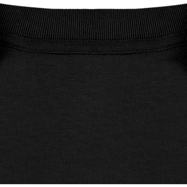 Sweatshirt oversize french terry unisexe fabrique au portugal col interieur Washed black