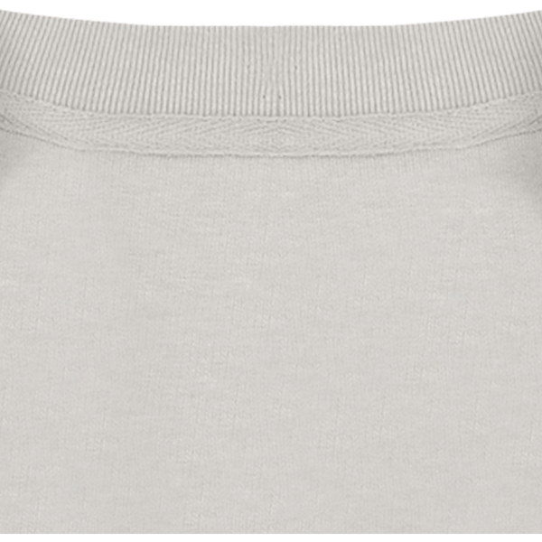 Sweatshirt oversize french terry unisexe fabrique au portugal col interieur Washed Ivory