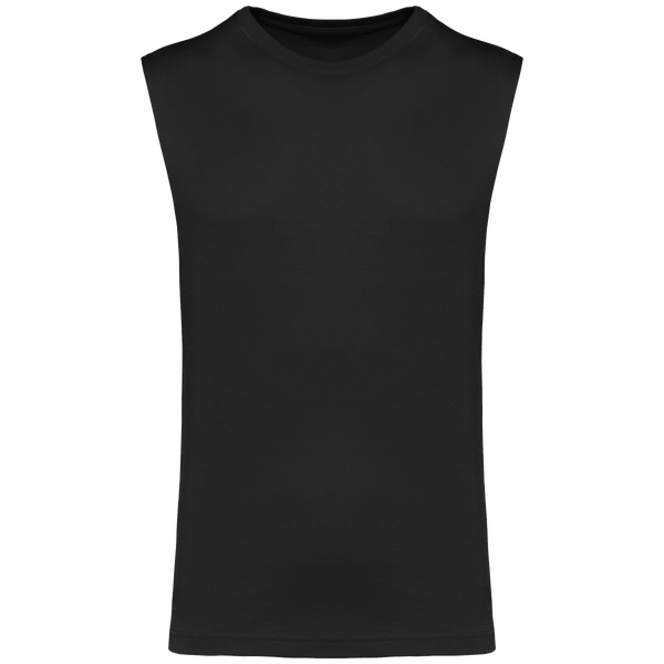T shirt sans manches ecoresponsable homme plexus Black