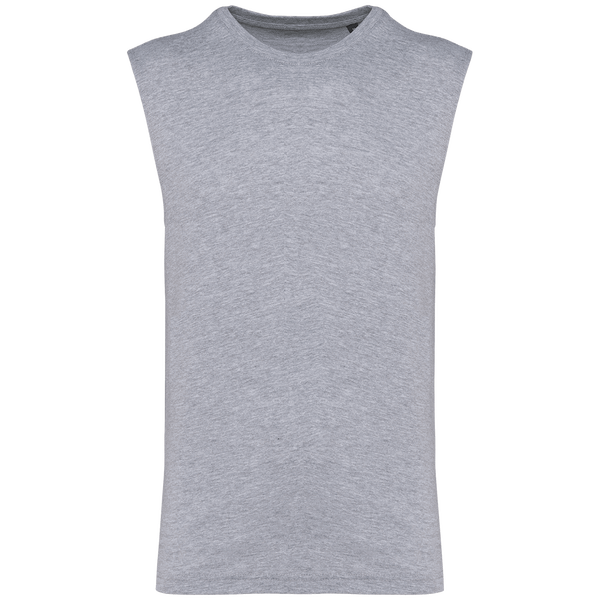 T shirt sans manches ecoresponsable homme plexus Oxford Grey