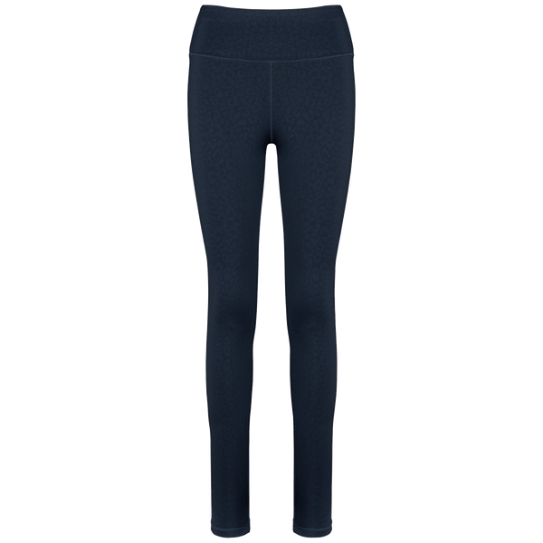 Legging ecoresponsable femme plexus Navy Leopard