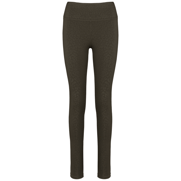 Legging ecoresponsable femme plexus Dark Khaki Leopard