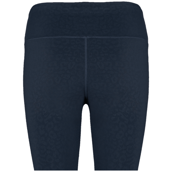 Legging ecoresponsable femme dos Navy Leopard